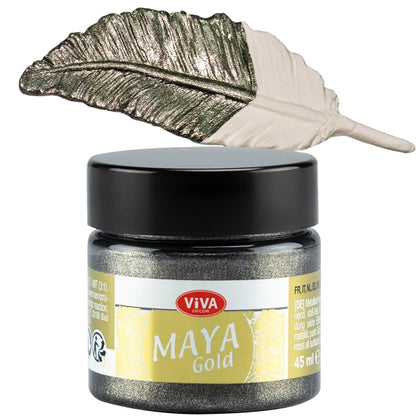 Viva Decor Maya Gold 45 ml Grau – Graue Metallicfarbe mit dezentem Metallglanz