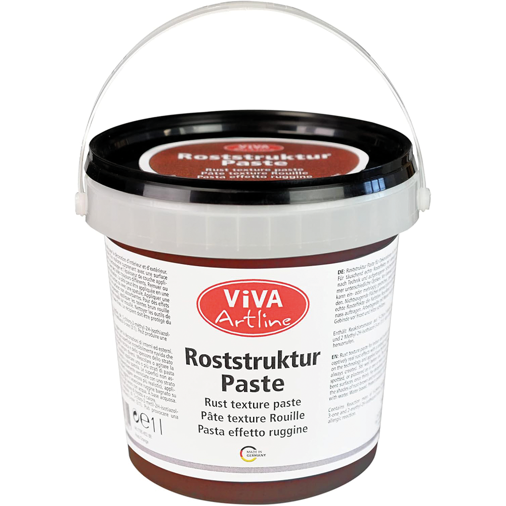 Viva Decor Artline Roststruktur Paste 1 Liter für realistische Rosteffekte in Acrylmalerei und Mixed Media
