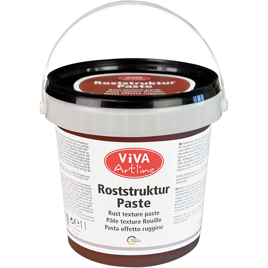 Viva Decor Artline Roststruktur Paste 1 Liter für realistische Rosteffekte in Acrylmalerei und Mixed Media