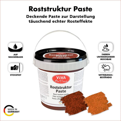 Viva Decor Roststruktur Paste wasserbasiert, wetterfest und stoßfest für Innen und Außen